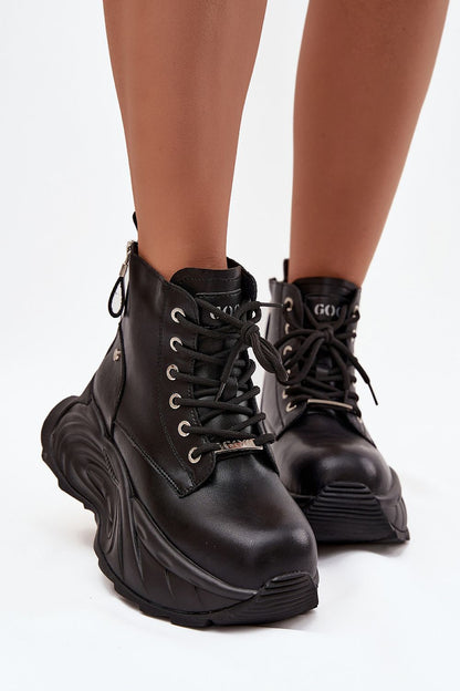 Bottines femme en cuir naturel – Goelia noir | Zachoo
