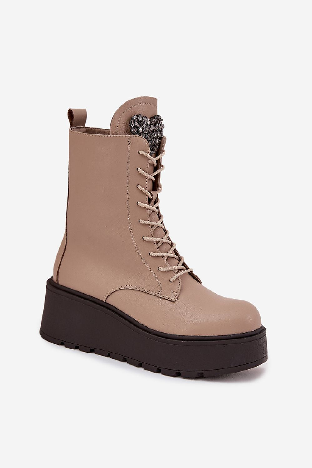 Bottines femme en cuir naturel – Jezzalya | Zachoo