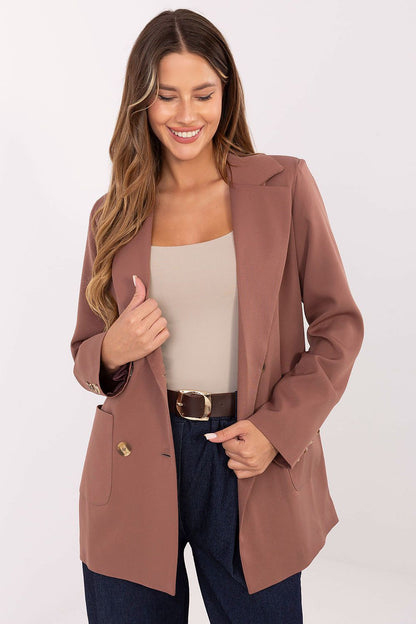 Veste femme en coton – Elastoria brun | Zachoo