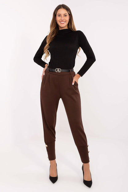 Pantalon femme fuselé – Fusellia brun universelle | Zachoo