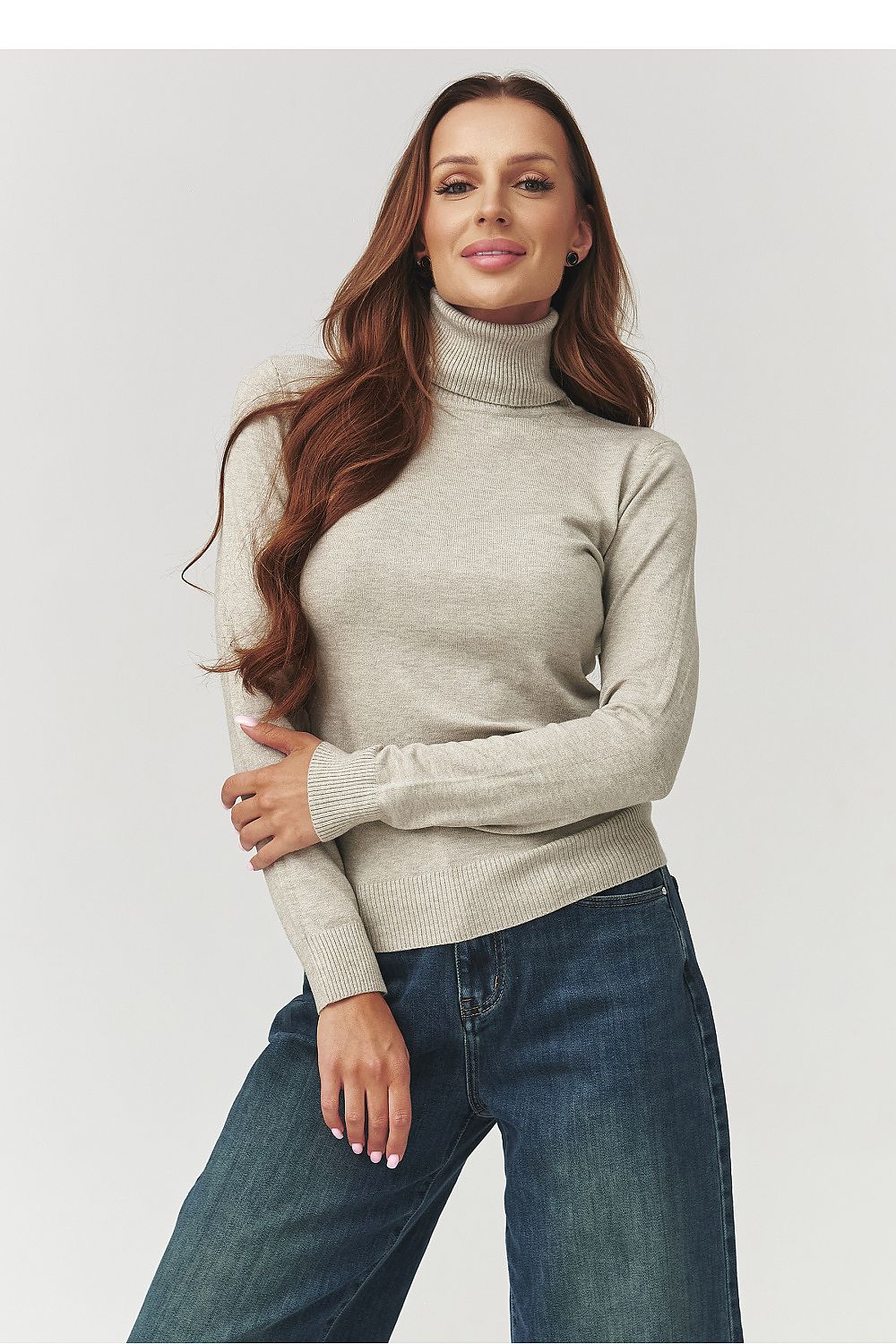 Col roulé femme ajusté – Elyna gris | Zachoo
