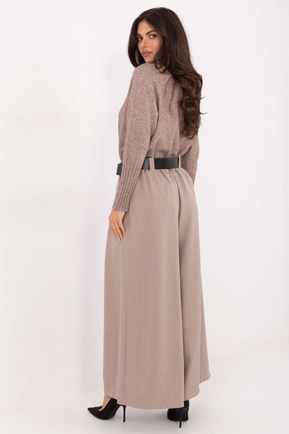 Pantalon femme palazzo taille haute en viscose – Souffle | Zachoo