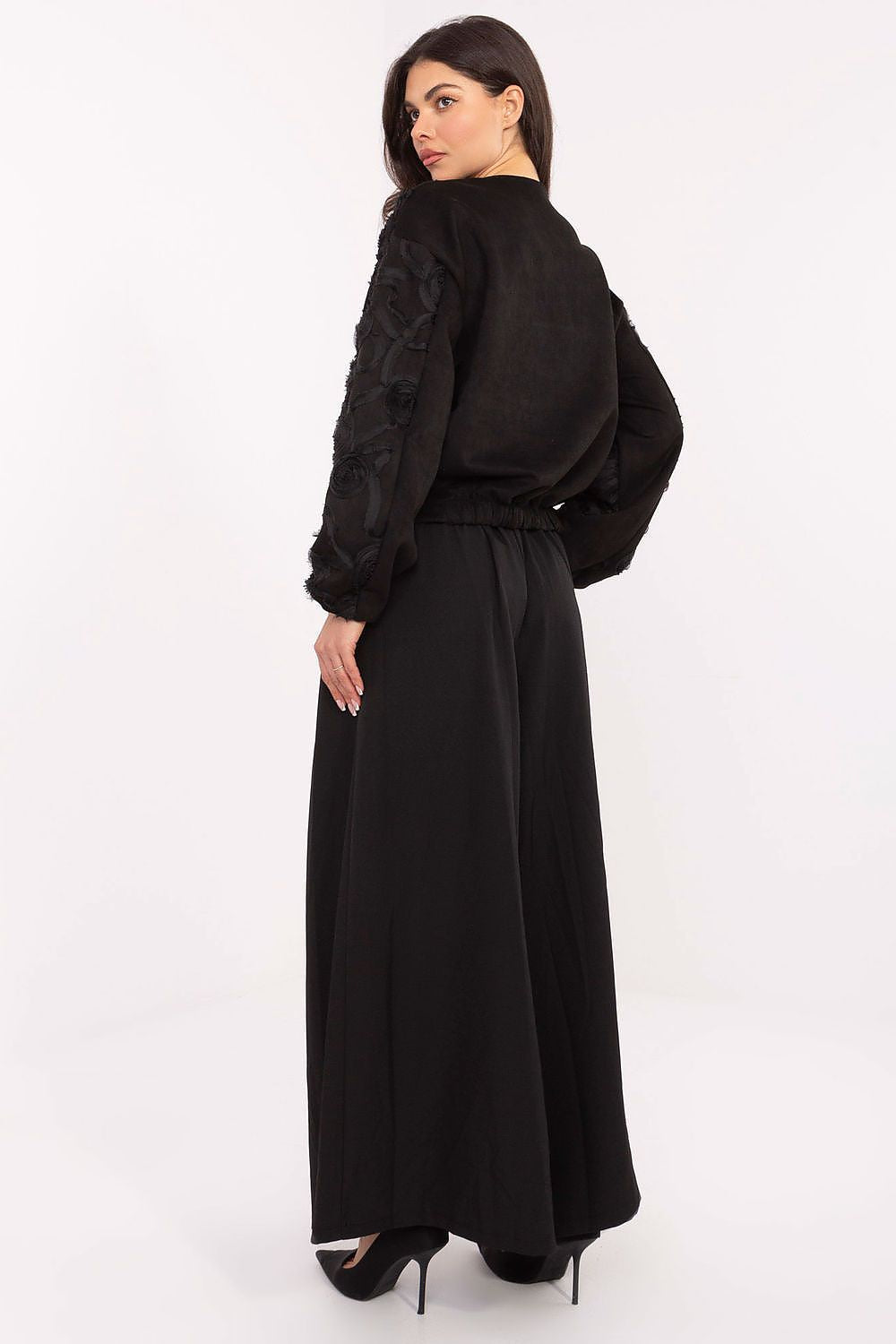 Pantalon femme palazzo taille haute en viscose – Souffle | Zachoo