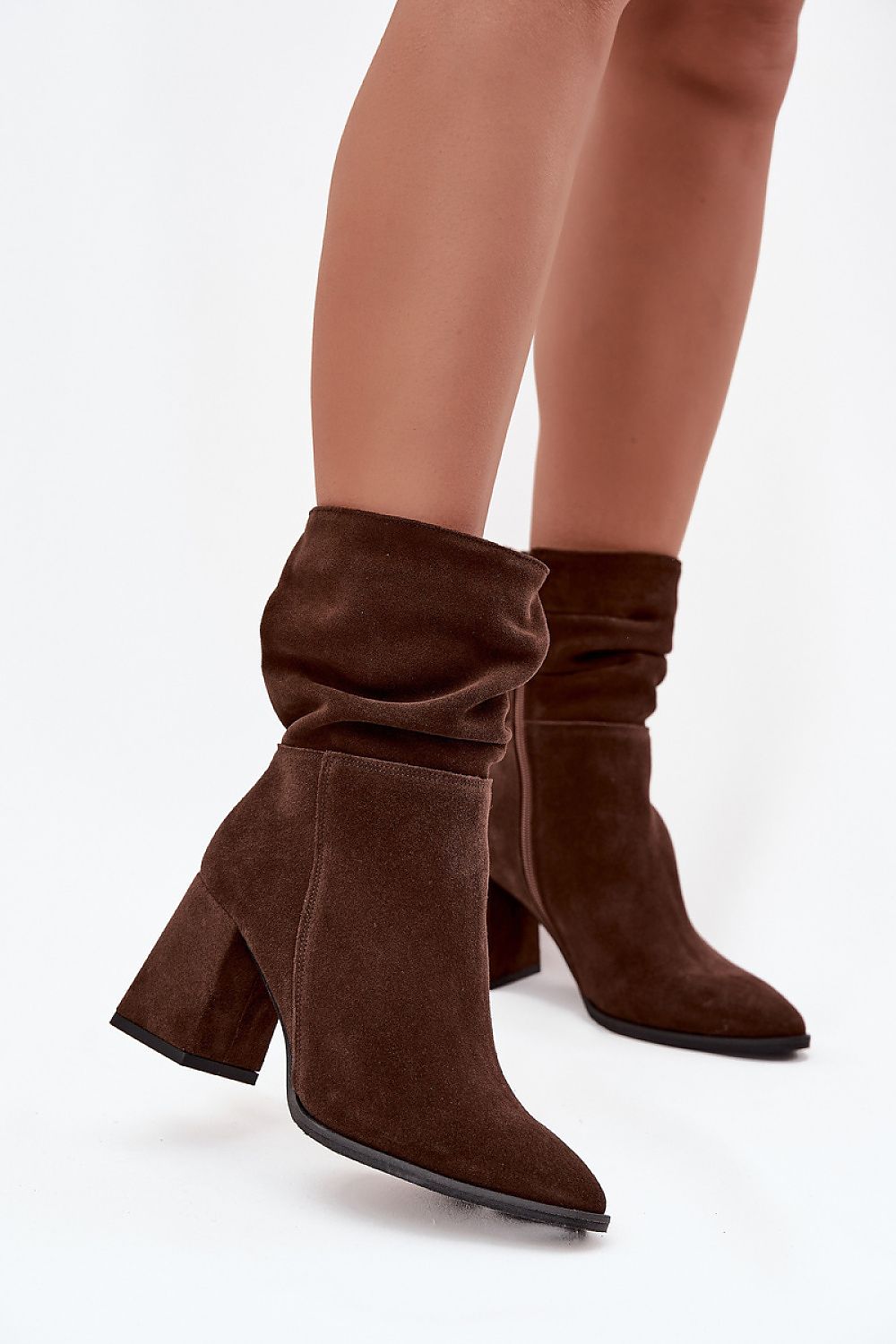 Bottines femme en daim naturel – Amandoria brun | Zachoo