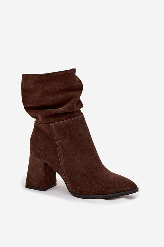 Bottines femme en daim naturel – Amandoria | Zachoo