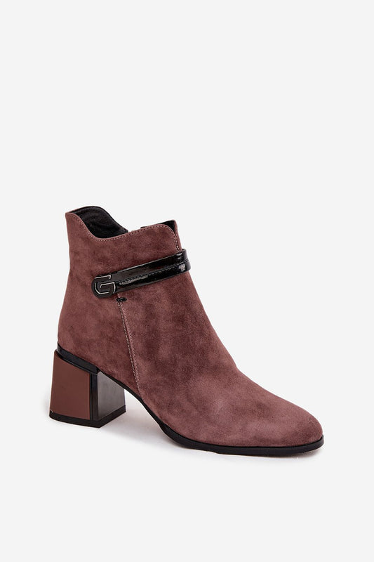 Bottines femme en daim naturel – Daimessia | Zachoo