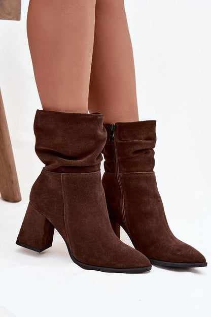 Bottines femme en daim naturel – Amandoria | Zachoo