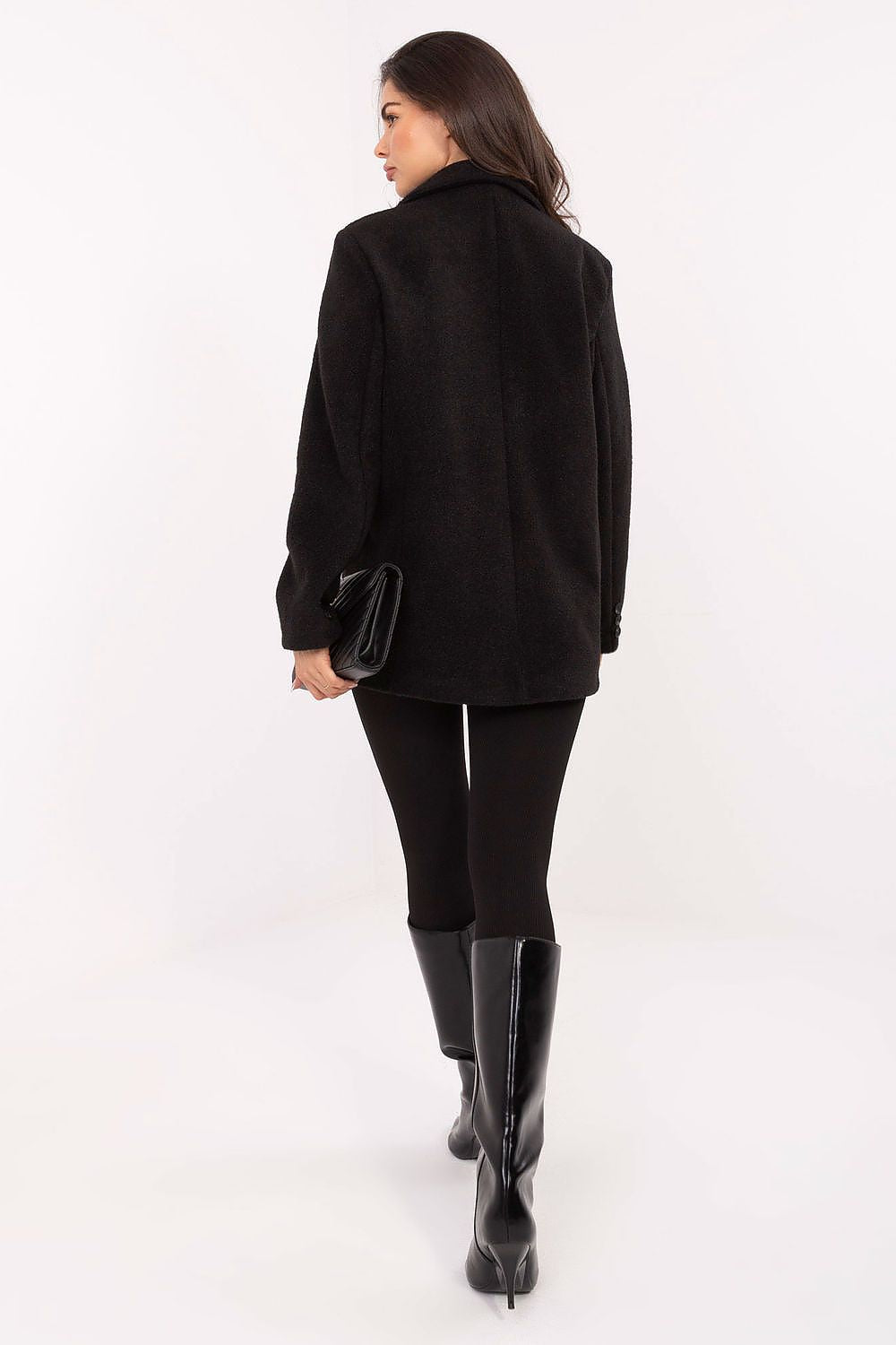 Manteau femme élégant en boucle – Liora | Zachoo