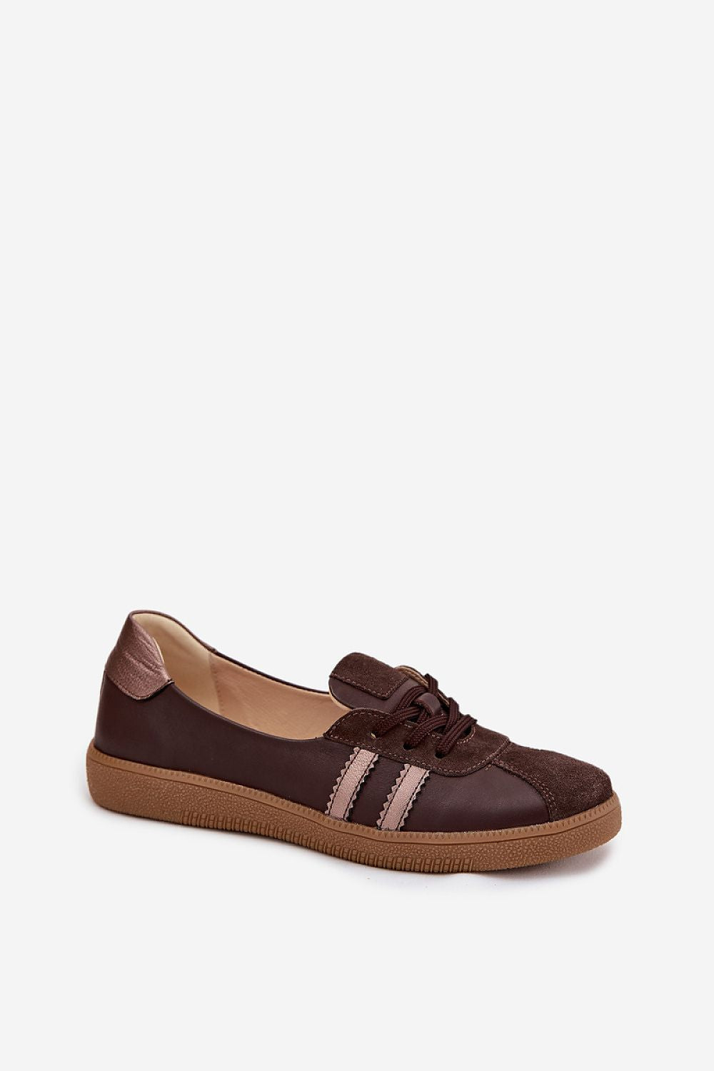 Chaussures de sport femme en cuir naturel – Bareflua | Zachoo