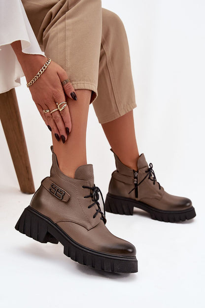Bottes femme en cuir naturel – Feltoria | Zachoo