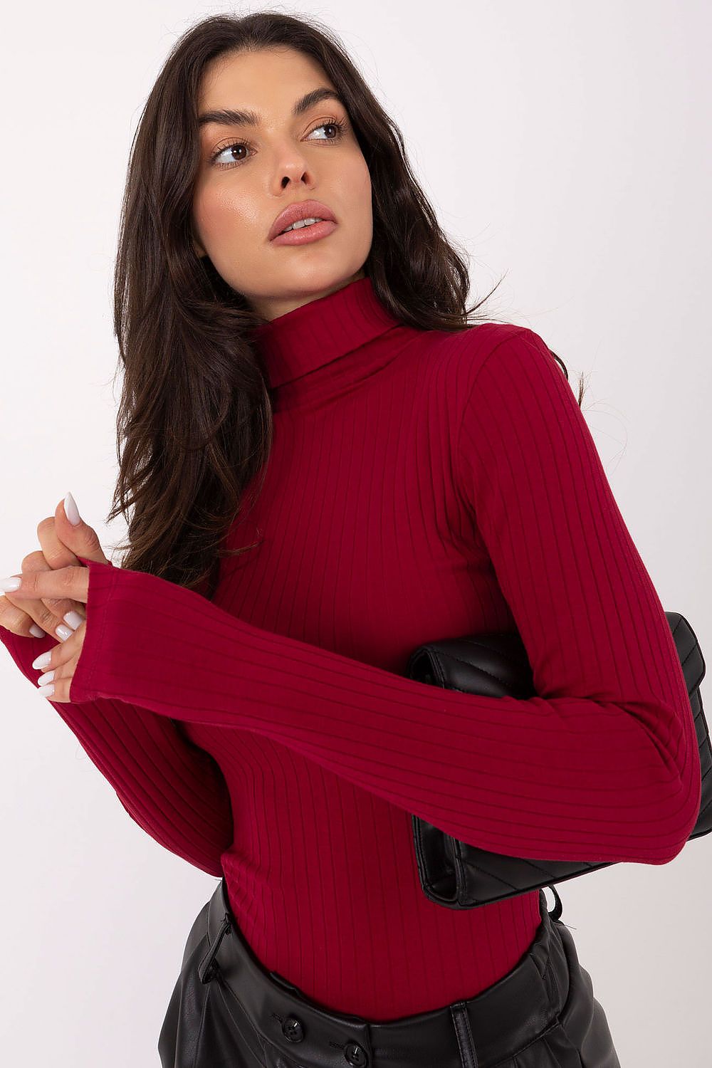Col roulé femme en coton rayé – Liora | Zachoo