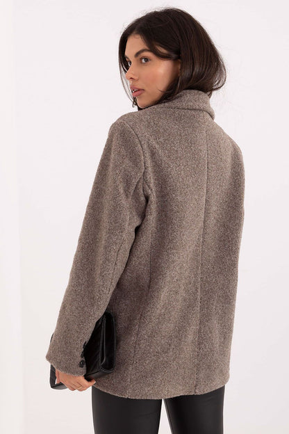 Manteau femme élégant en boucle – Liora | Zachoo