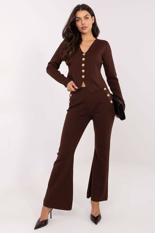 Ensemble femme pull et pantalon – Solinea brun universelle | Zachoo