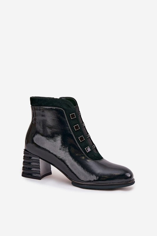 Bottes femme en cuir naturel verni – Vernalia | Zachoo