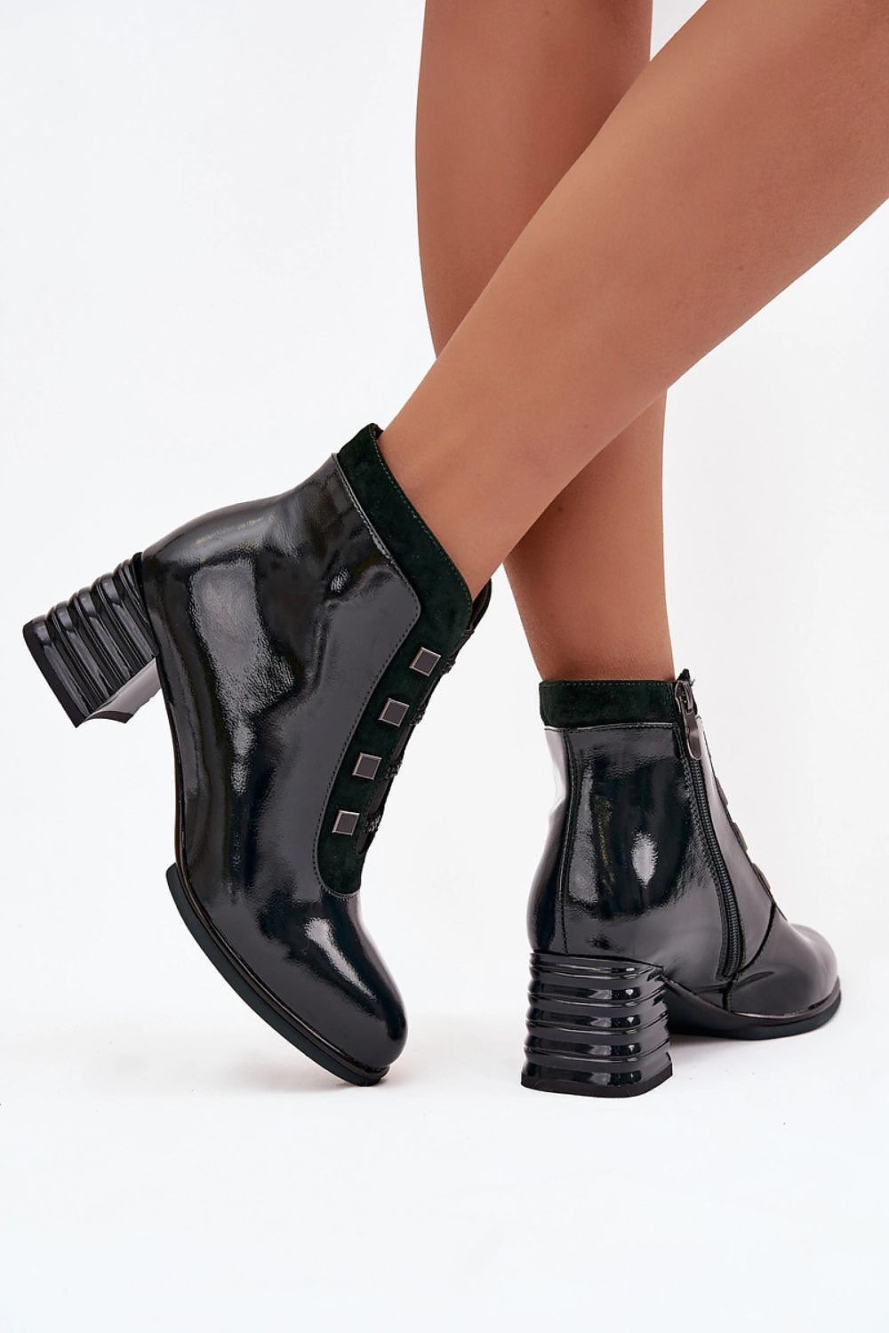 Bottes femme en cuir naturel verni – Vernalia | Zachoo