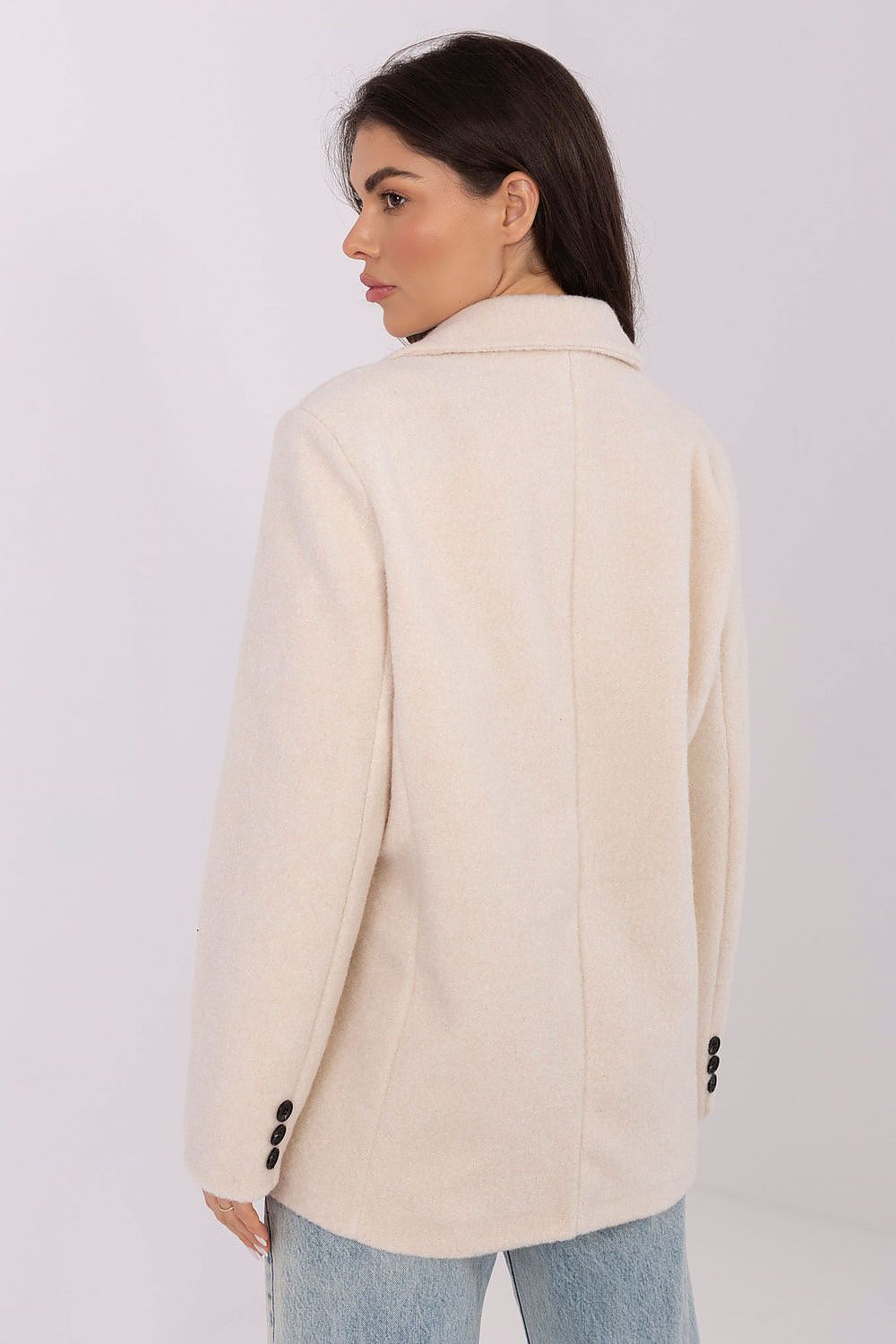 Manteau femme élégant en boucle – Liora | Zachoo