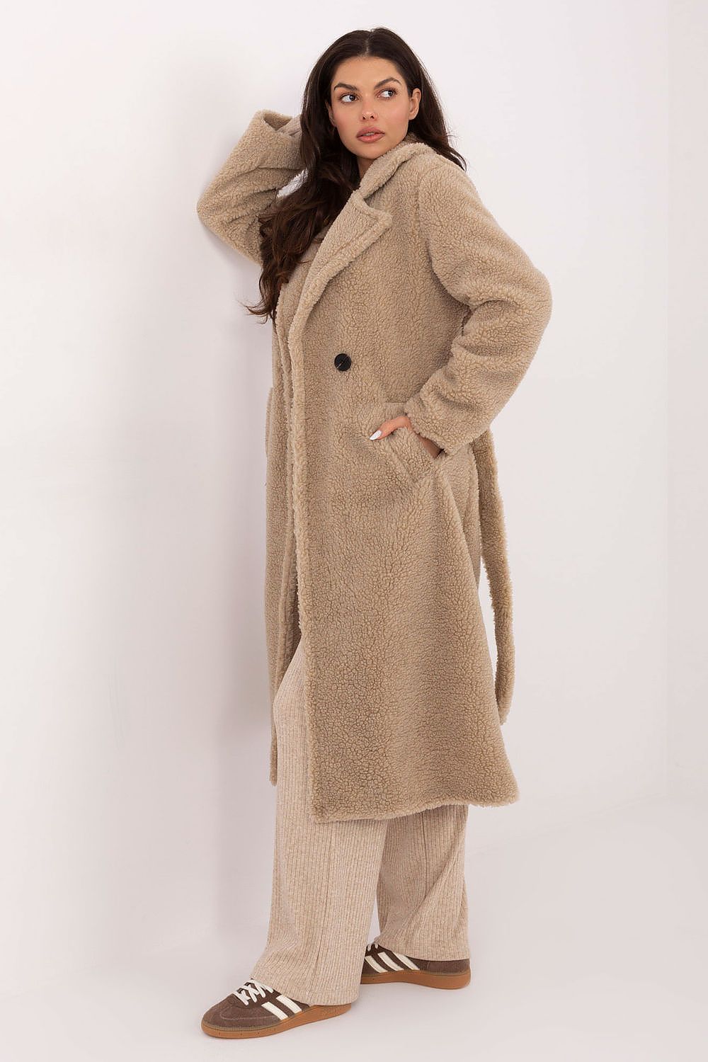 Manteau femme avec ceinture – Moutoria | Zachoo