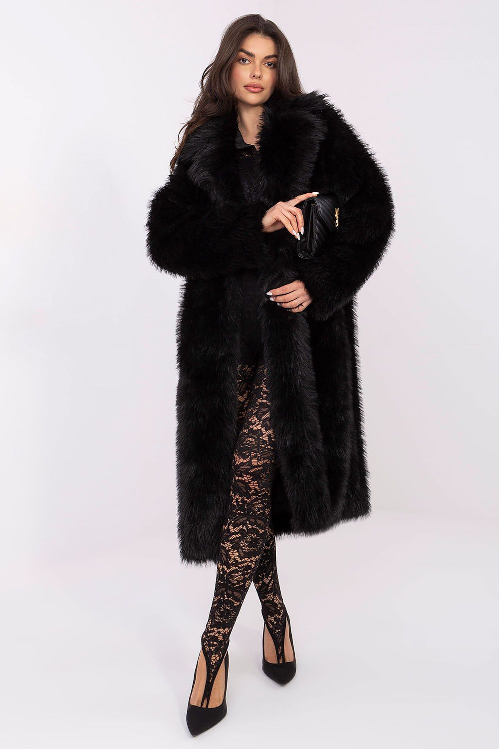Manteau manteau long femme - Élégia noir universelle | Zachoo