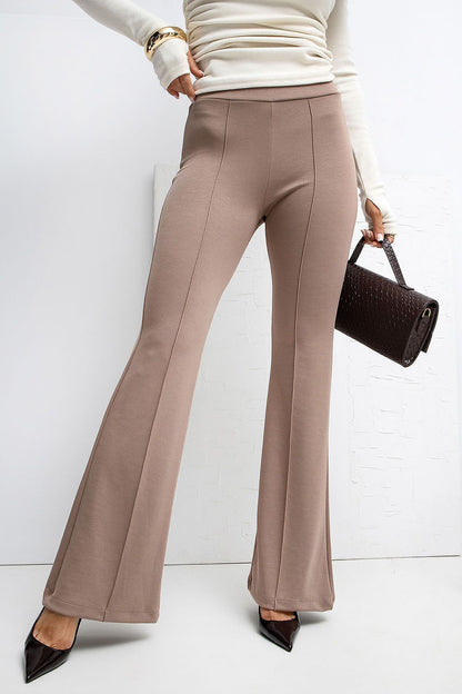 Pantalon femme palazzo doux – Mellovya beige | Zachoo