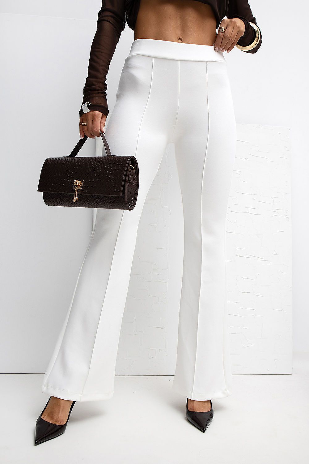 Pantalon femme palazzo doux – Mellovya beige 2 | Zachoo