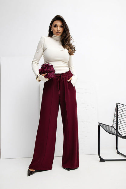 Pantalon femme palazzo jogging en viscose – Lyra | Zachoo