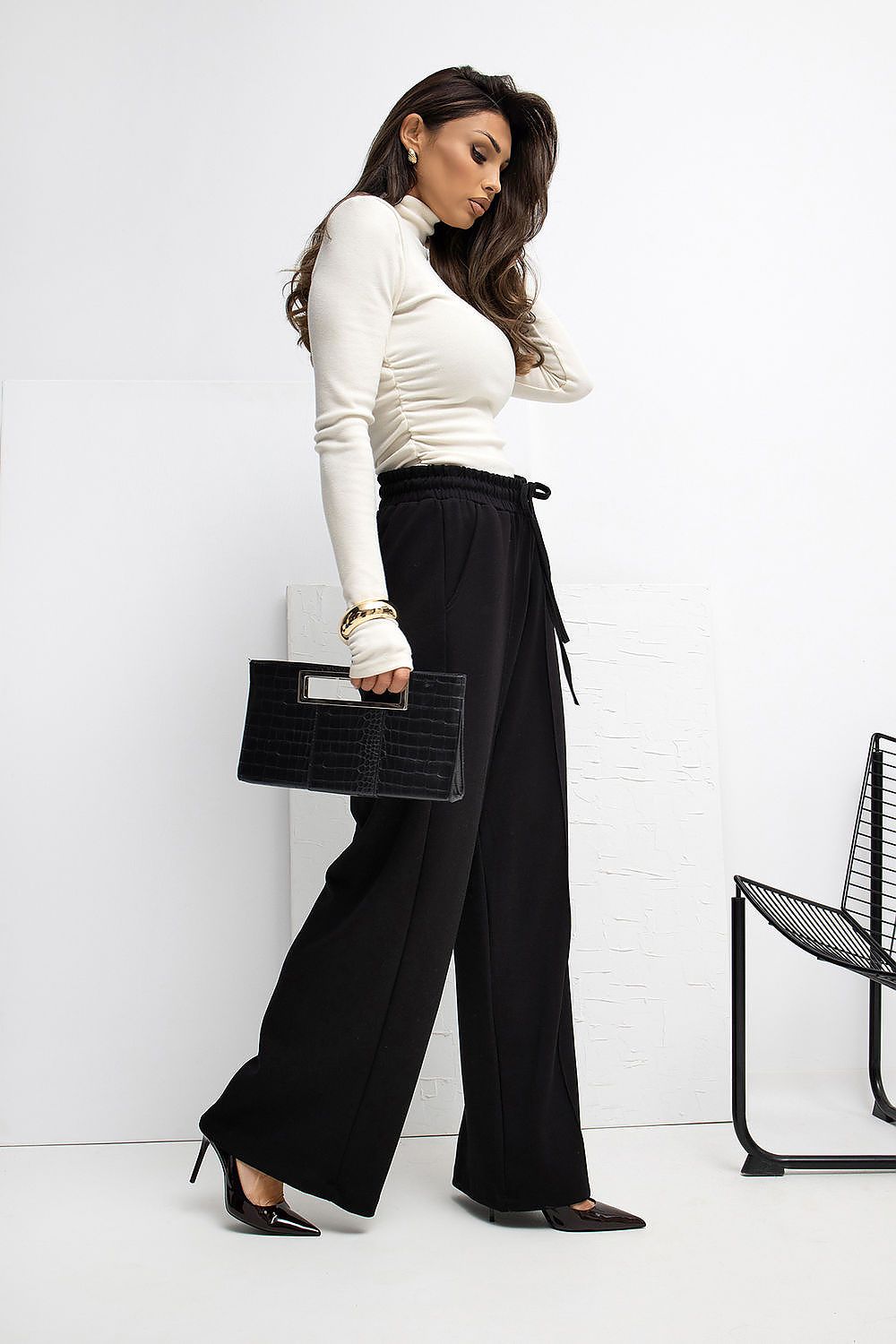 Pantalon femme palazzo jogging en viscose – Lyra | Zachoo