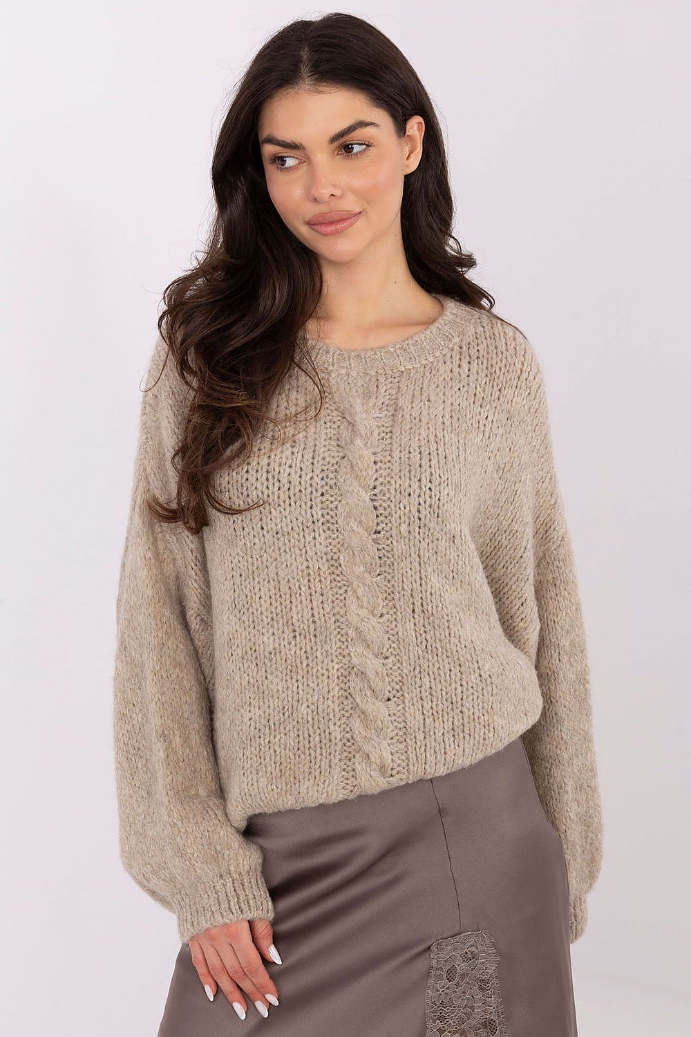 Pull femme décontracté – Lyanna beige universelle | Zachoo