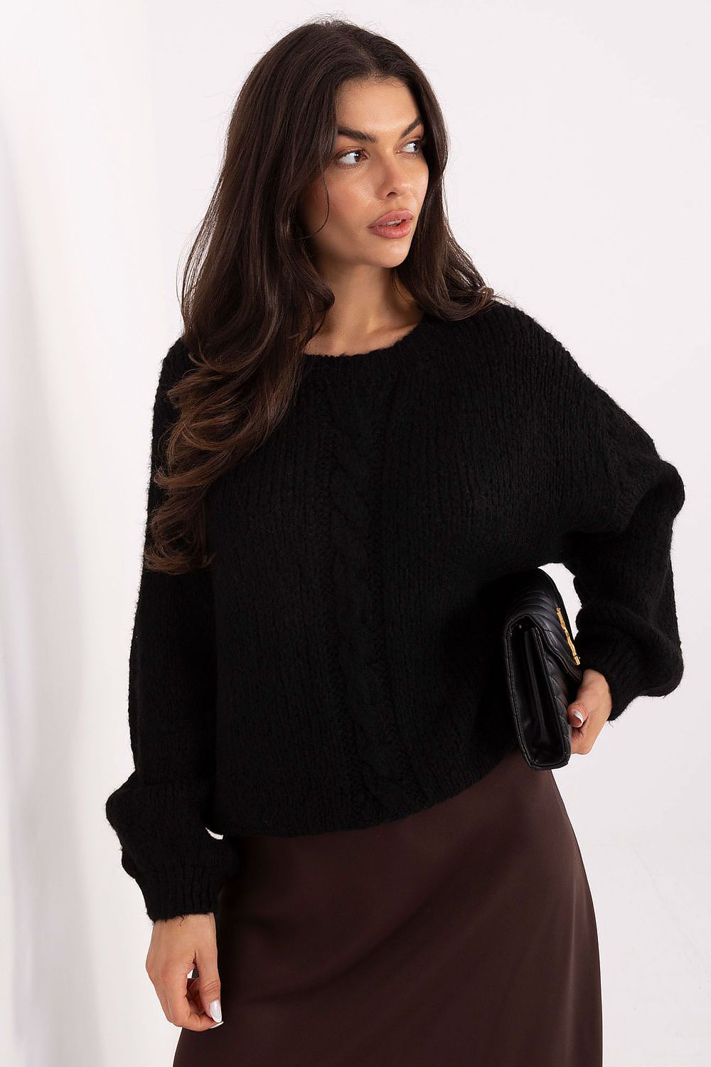 Pull femme décontracté – Lyanna noir universelle | Zachoo