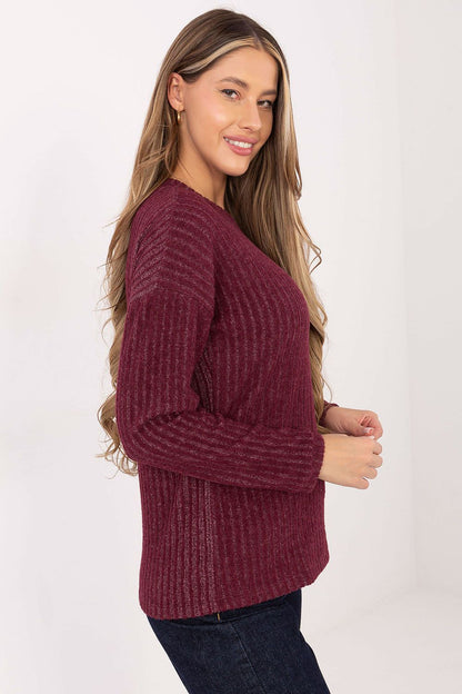 Pull femme côtelé en coton élasthanne – Solenya | Zachoo