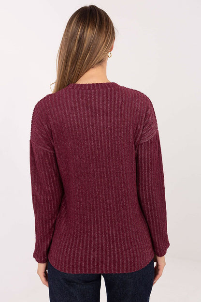 Pull femme côtelé en coton élasthanne – Solenya | Zachoo