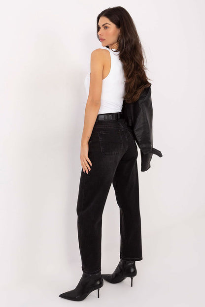Jeans femme en coton taille haute fuselés – Aria | Zachoo