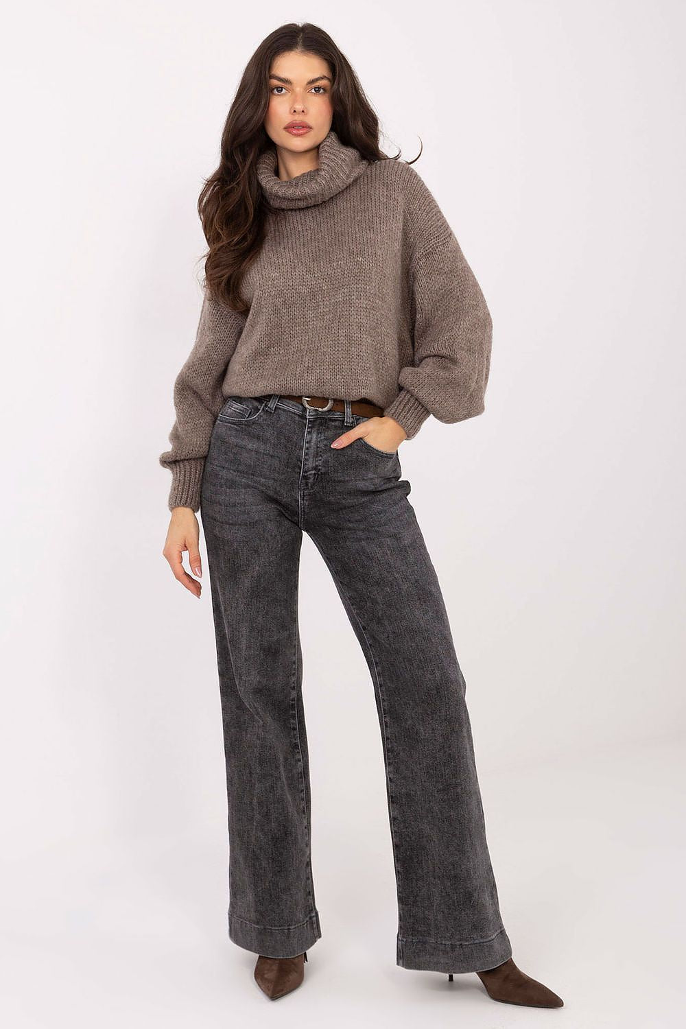 Jeans femme droit – Draellia gris | Zachoo