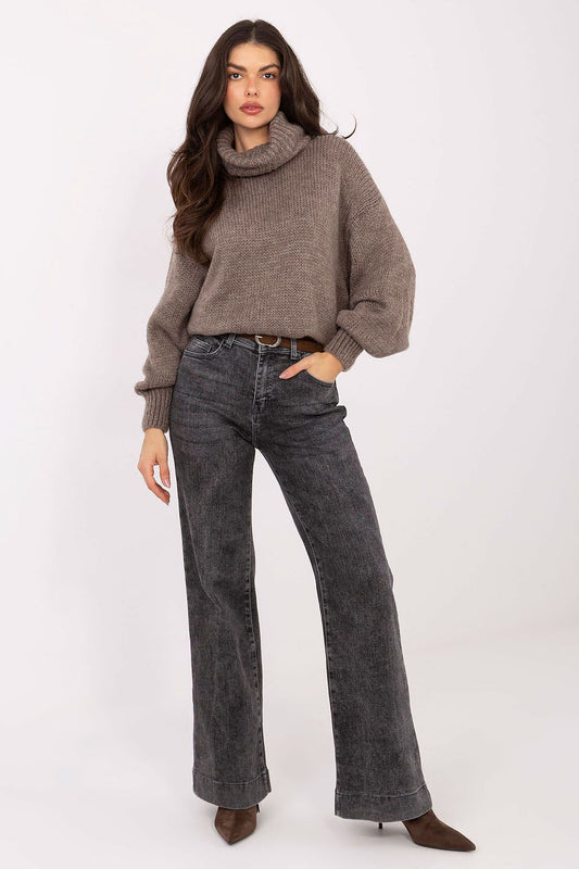 Jeans femme droit – Draellia gris | Zachoo