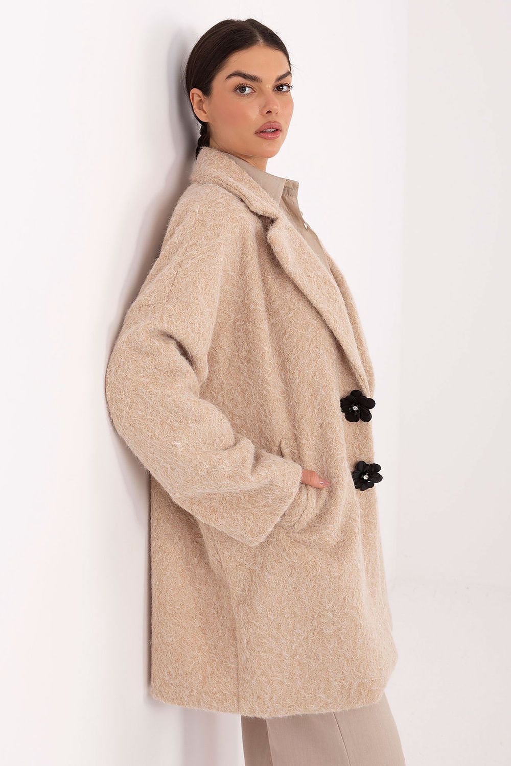 Manteau femme avec broches – Eloria | Zachoo