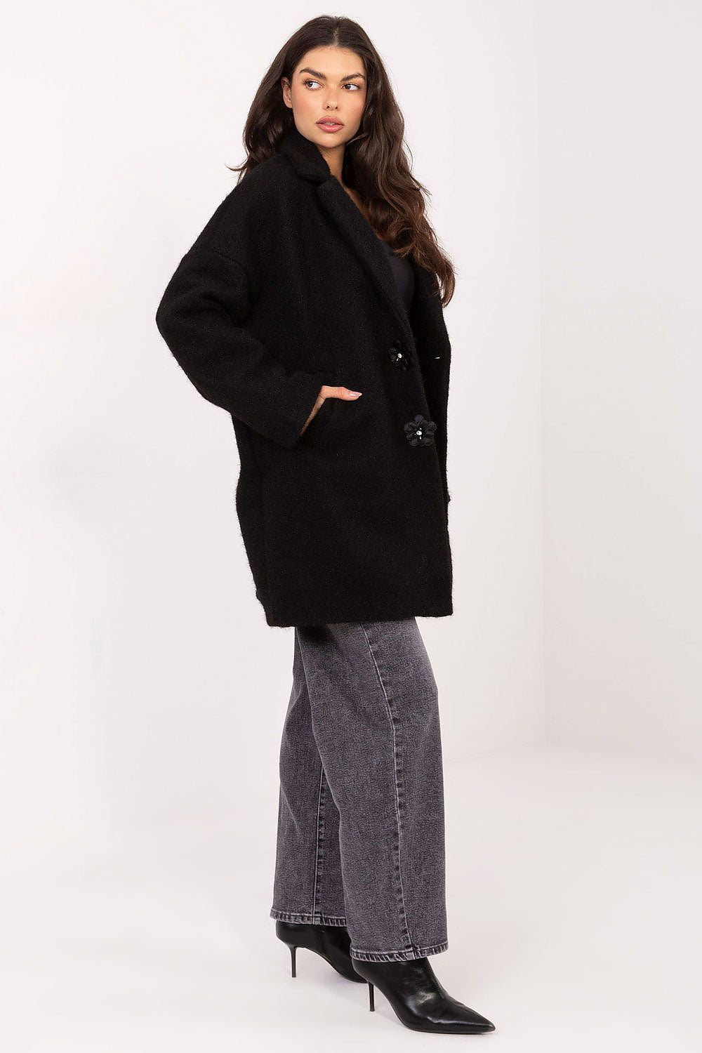 Manteau femme avec broches – Eloria | Zachoo