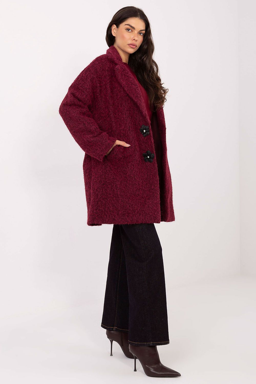Manteau femme avec broches – Eloria | Zachoo