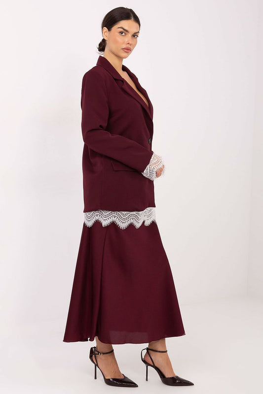 Veste femme de costume avec dentelle – Aurelia | Zachoo