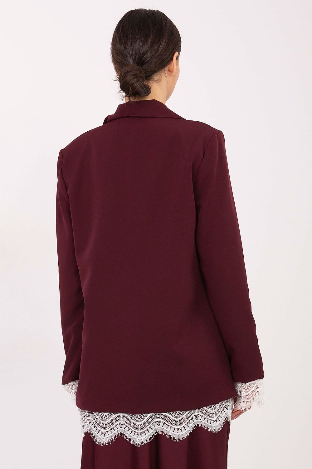 Veste femme de costume avec dentelle – Aurelia | Zachoo