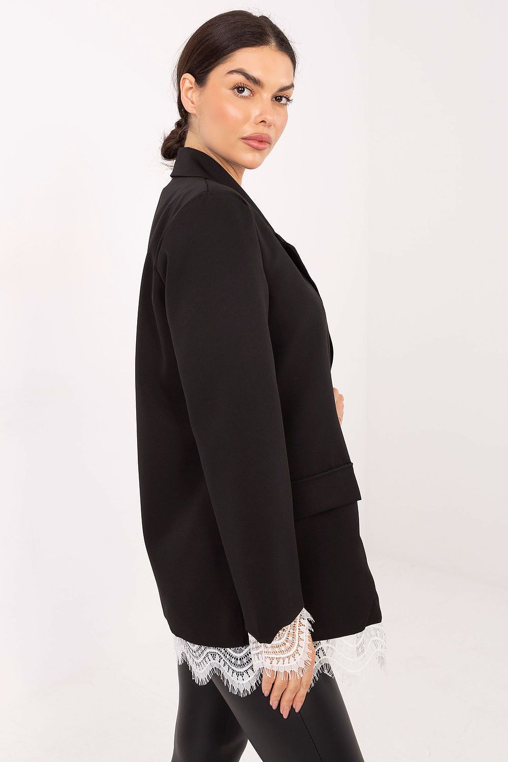 Veste femme de costume avec dentelle – Aurelia | Zachoo