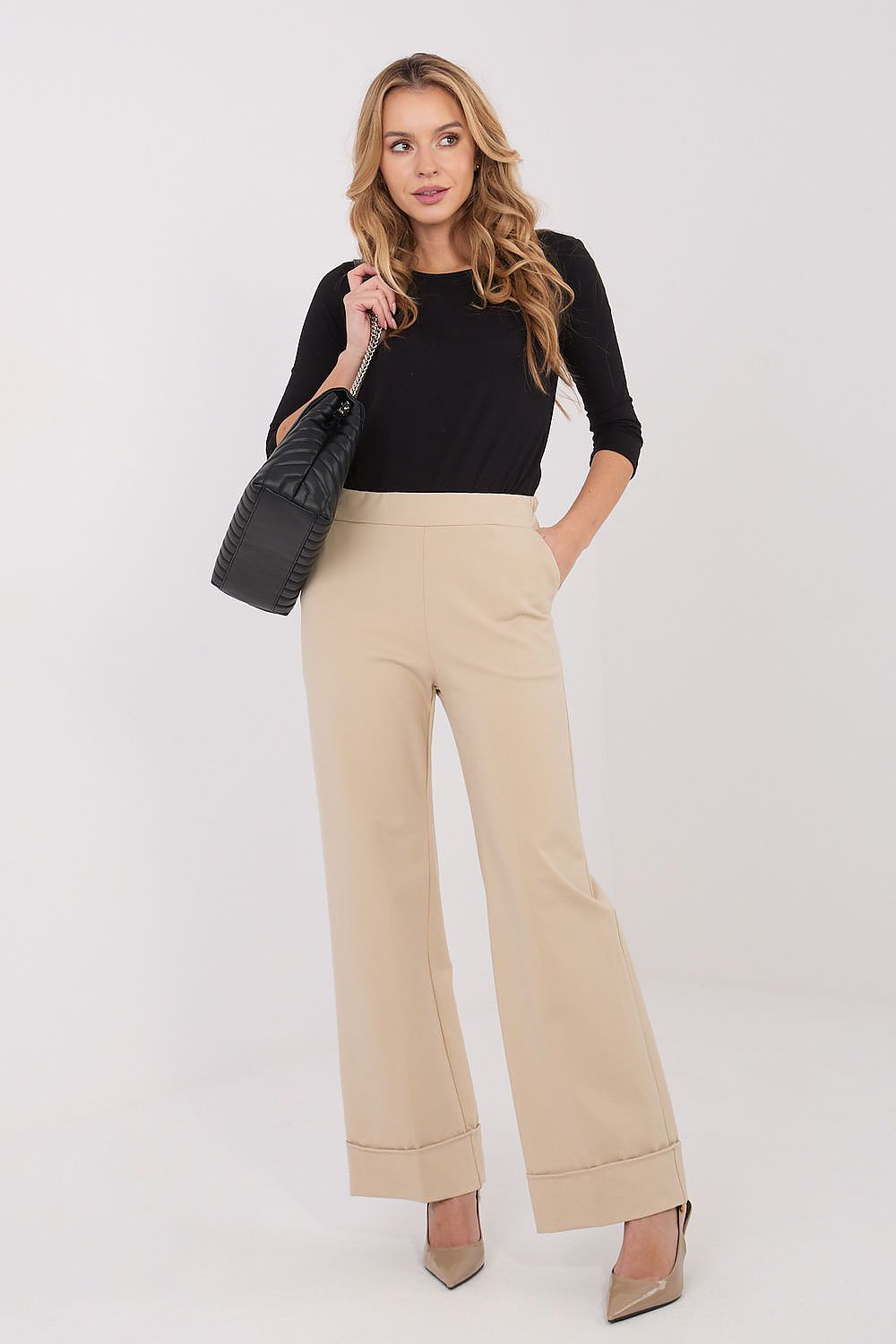 Pantalon femme coupe large en viscose – Serenya | Zachoo