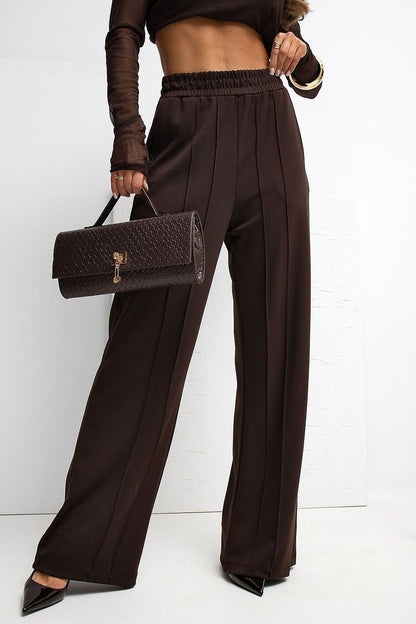 Pantalon femme de survêtement en viscose – Meliora brun | Zachoo