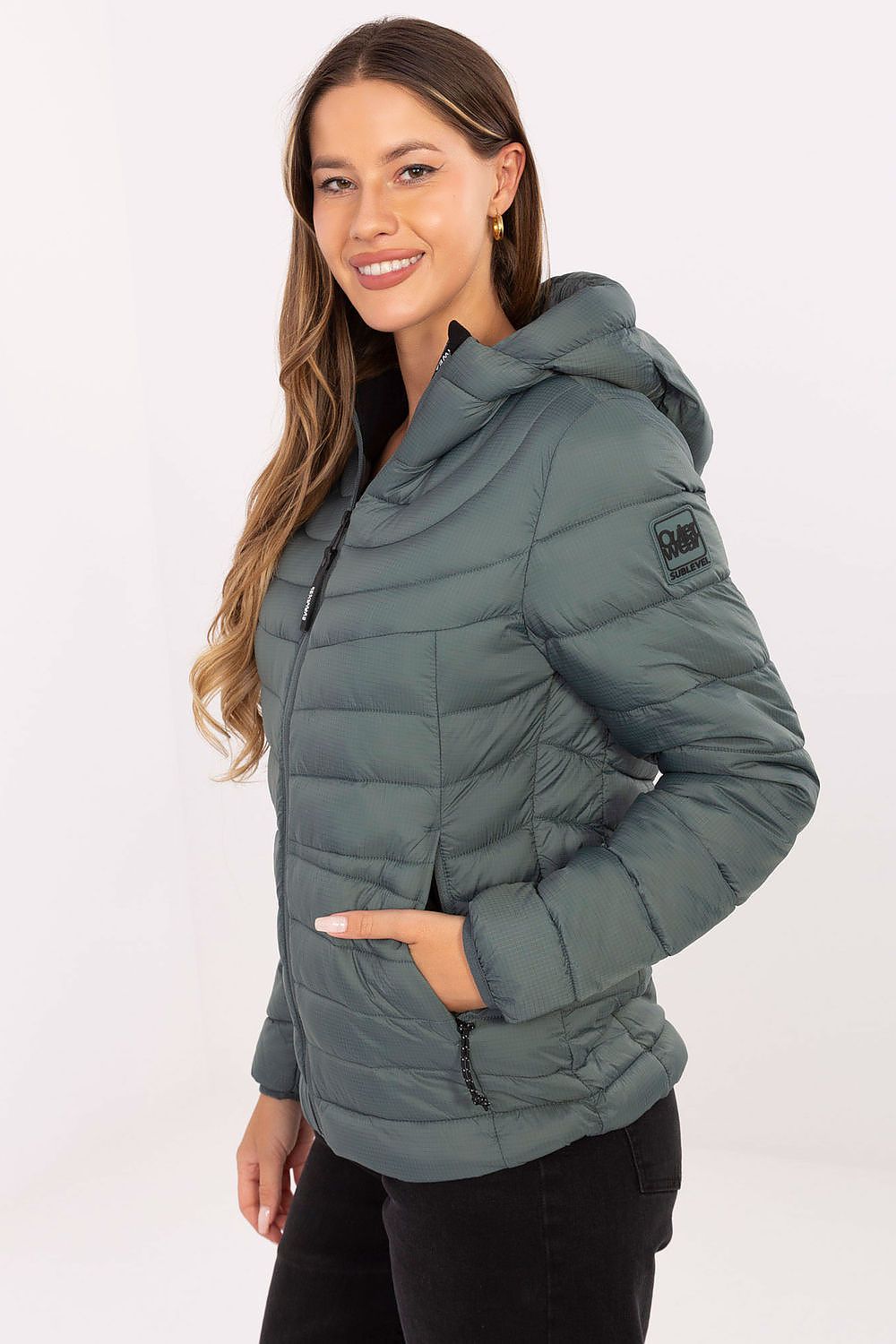 Veste femme matelassée en polyamide avec capuche – Nivara | Zachoo