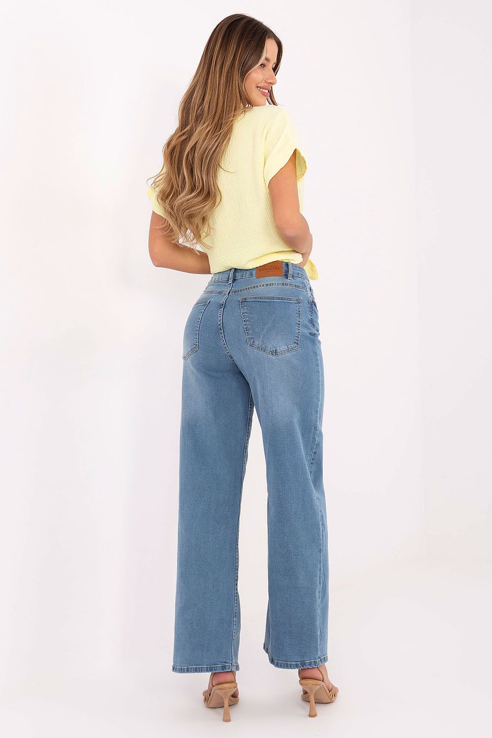 Jeans femme en coton coupe large– Valoria | Zachoo