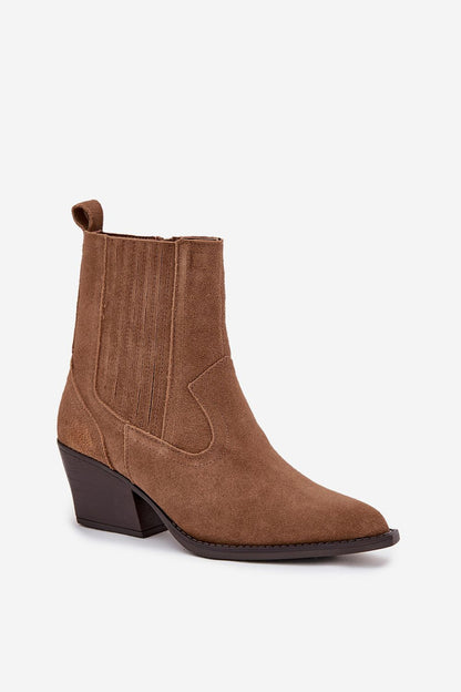Bottines femme en daim naturel – Suedella | Zachoo