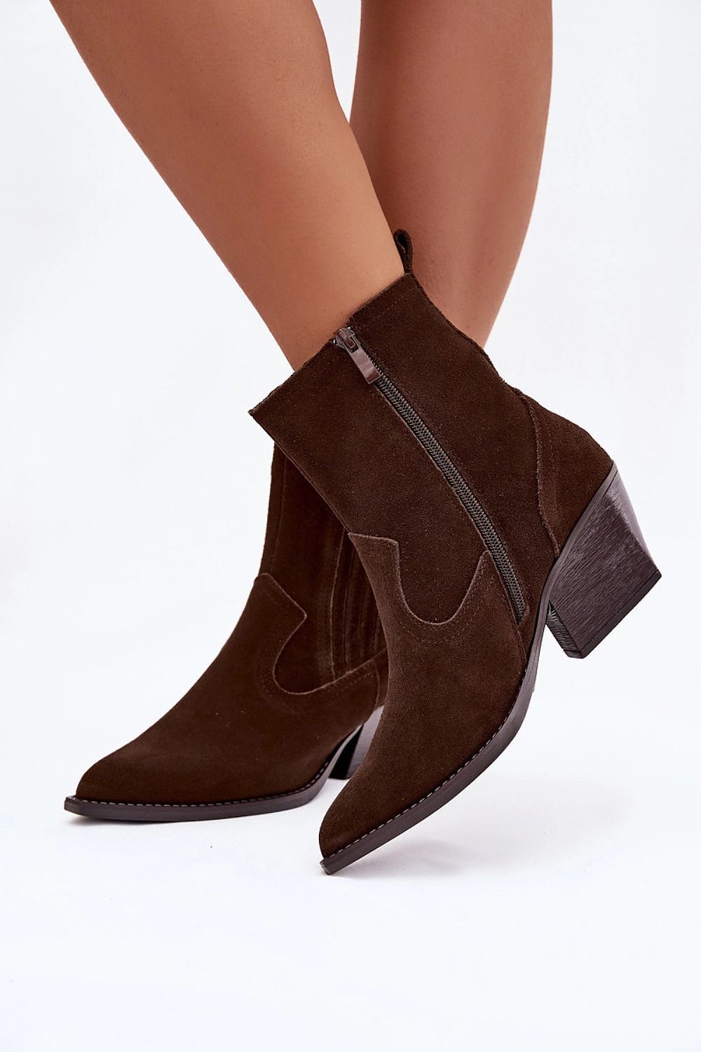 Bottines femme en daim naturel – Suedella | Zachoo