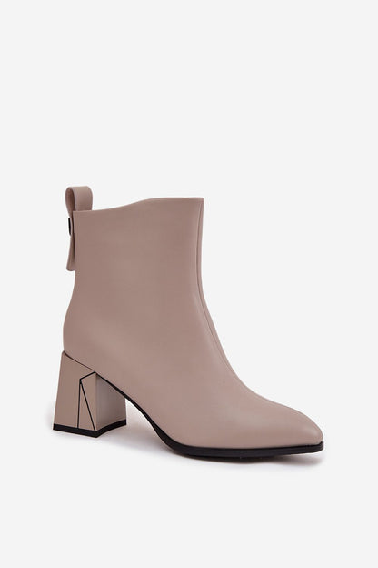 Bottines femme en cuir naturel – Colonnia | Zachoo