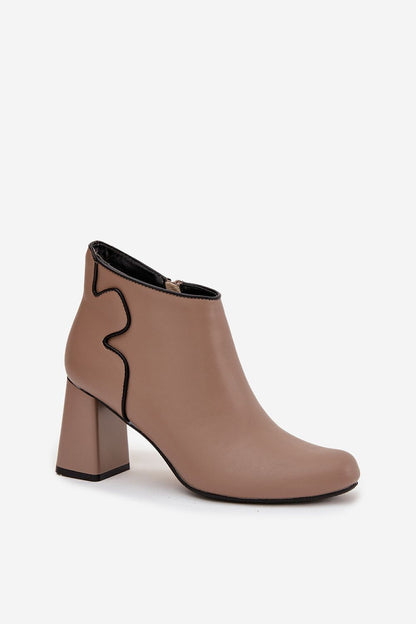Bottines femme en cuir naturel – Jezellia | Zachoo
