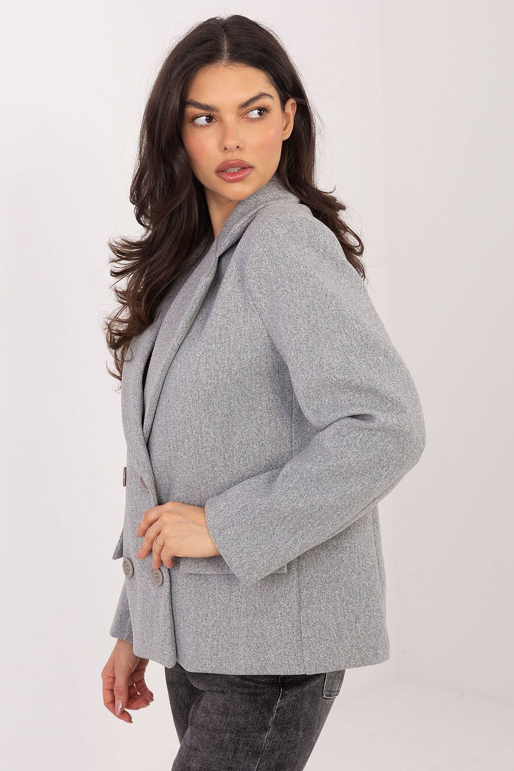 Manteau femme élégant avec revers – Elvoria | Zachoo