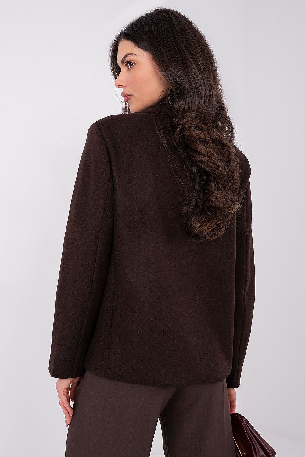 Manteau femme élégant avec revers – Elvoria | Zachoo