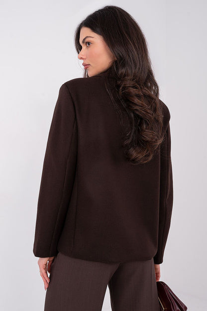 Manteau femme élégant avec revers – Elvoria | Zachoo